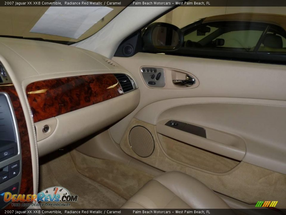 2007 Jaguar XK XK8 Convertible Radiance Red Metallic / Caramel Photo #27