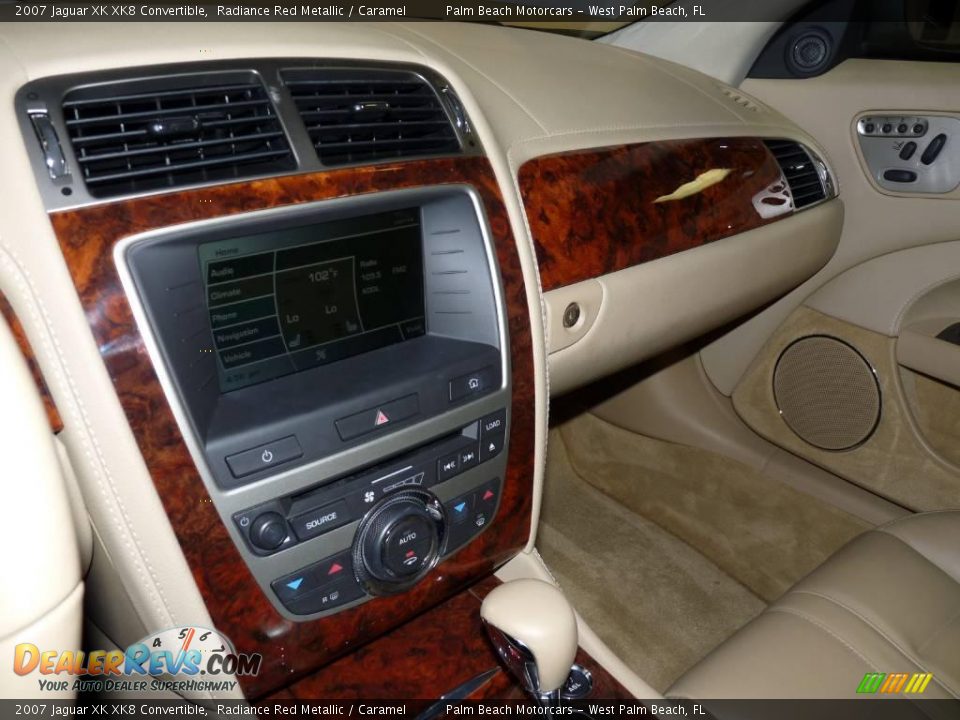 2007 Jaguar XK XK8 Convertible Radiance Red Metallic / Caramel Photo #28