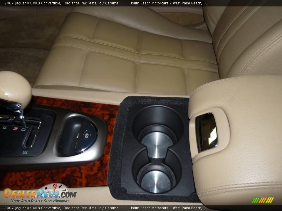 2007 Jaguar XK XK8 Convertible Radiance Red Metallic / Caramel Photo #30