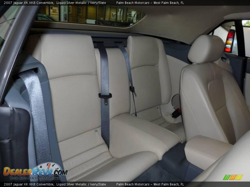 2007 Jaguar XK XK8 Convertible Liquid Silver Metallic / Ivory/Slate Photo #26