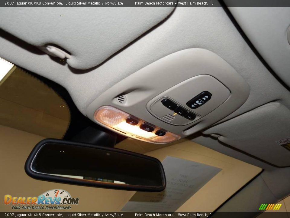 2007 Jaguar XK XK8 Convertible Liquid Silver Metallic / Ivory/Slate Photo #28