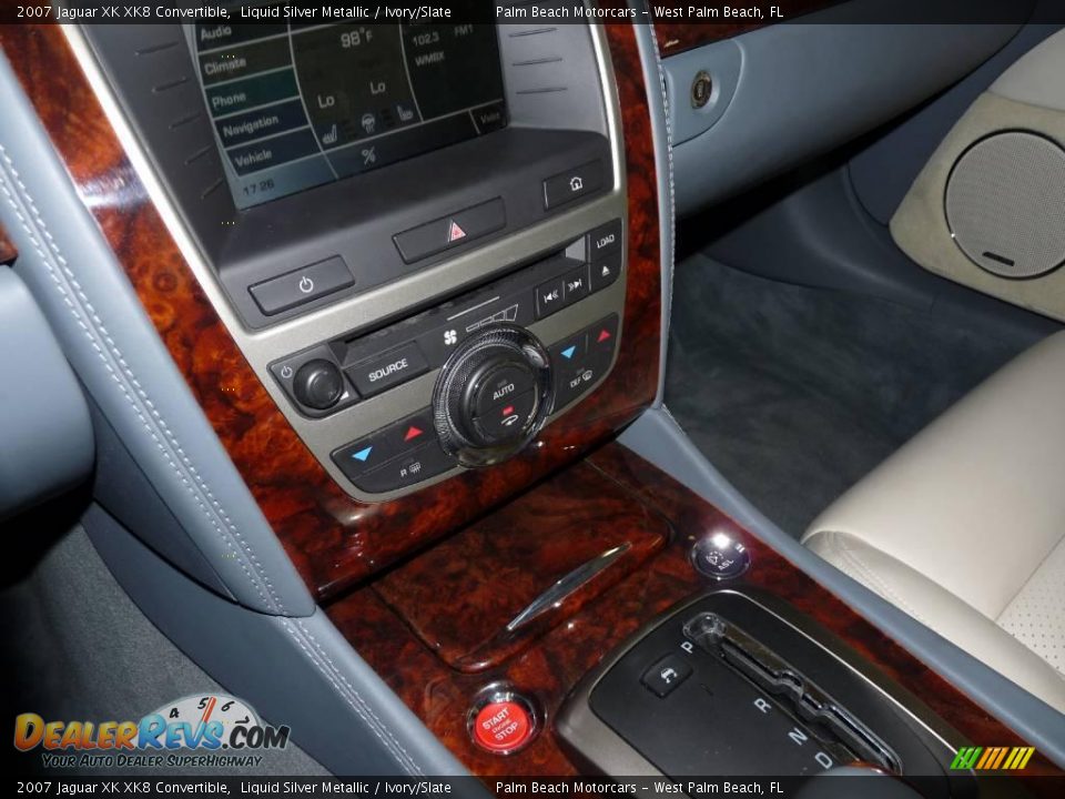 2007 Jaguar XK XK8 Convertible Liquid Silver Metallic / Ivory/Slate Photo #30