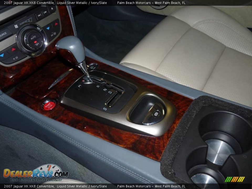 2007 Jaguar XK XK8 Convertible Liquid Silver Metallic / Ivory/Slate Photo #31