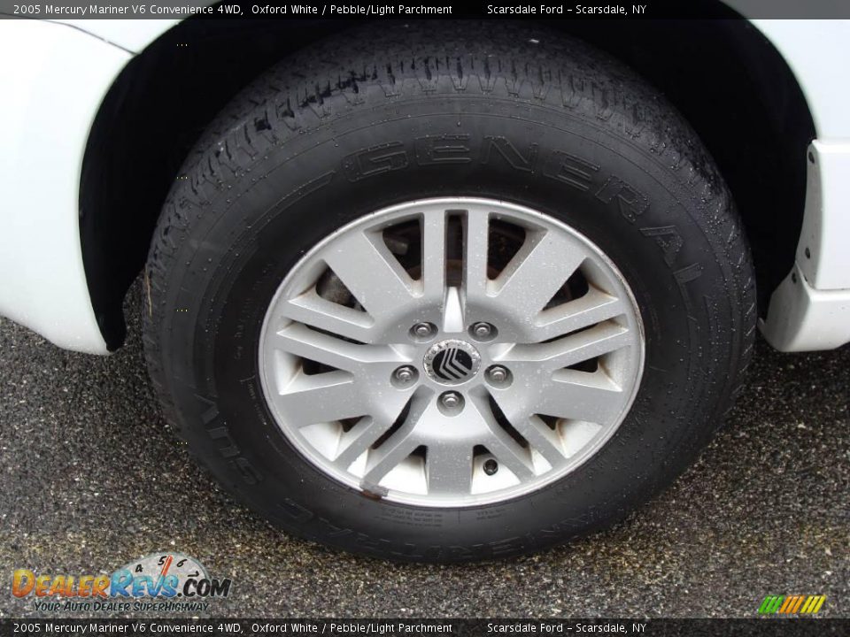 2005 Mercury Mariner V6 Convenience 4WD Oxford White / Pebble/Light Parchment Photo #8