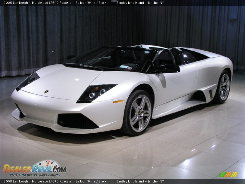 2008 Lamborghini Murcielago LP640 Roadster Balloon White / Black Photo #1