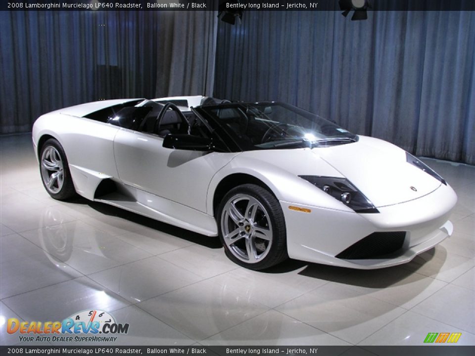2008 Lamborghini Murcielago LP640 Roadster Balloon White / Black Photo #3