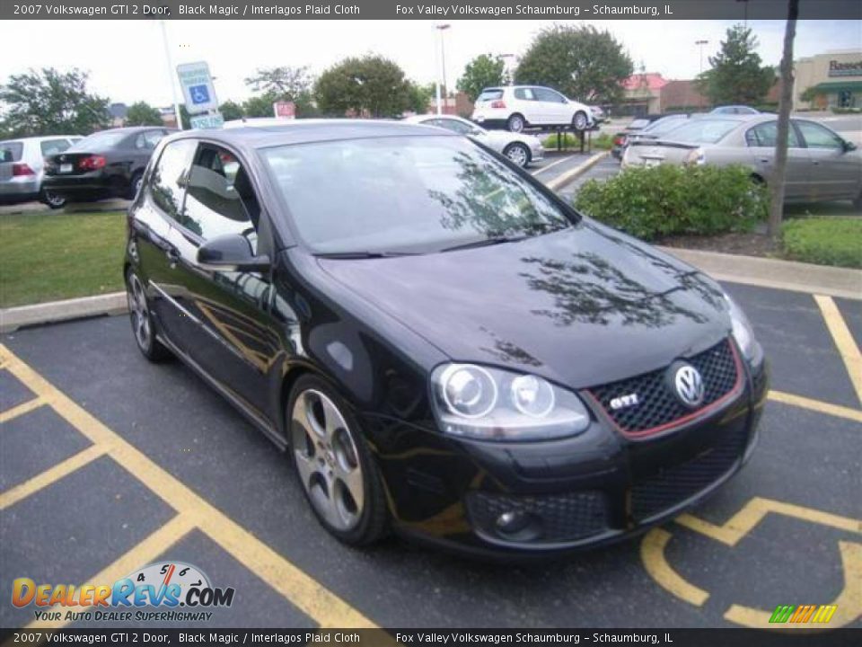 2007 Volkswagen GTI 2 Door Black Magic / Interlagos Plaid Cloth Photo #5