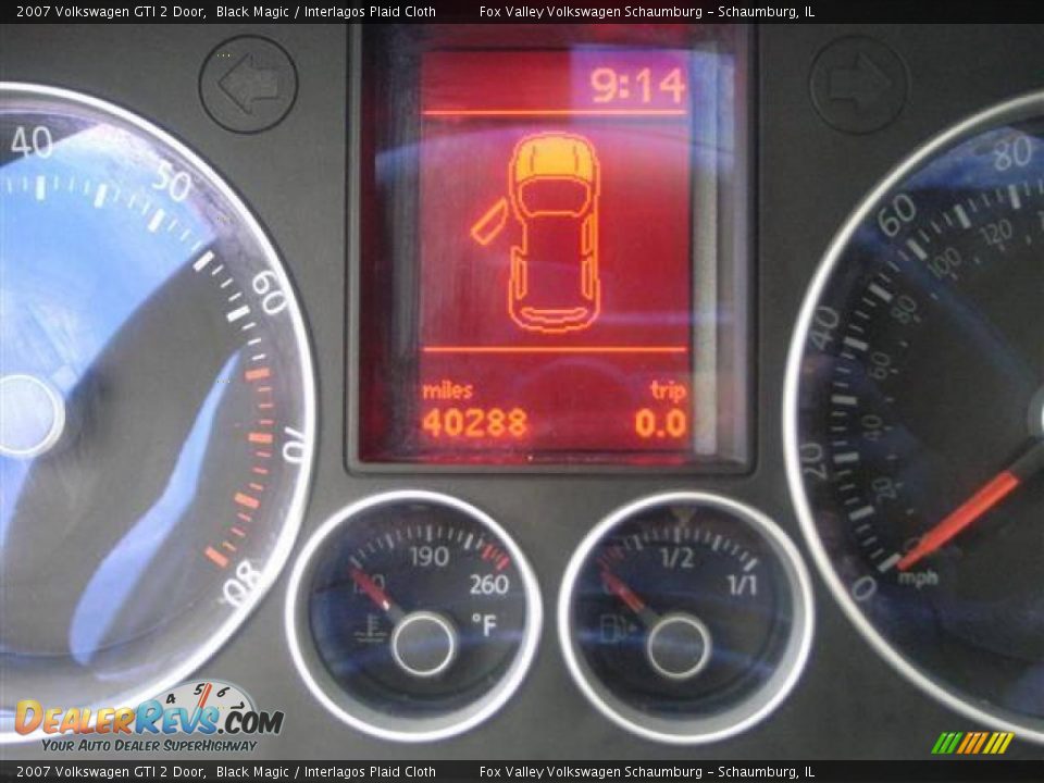 2007 Volkswagen GTI 2 Door Black Magic / Interlagos Plaid Cloth Photo #15