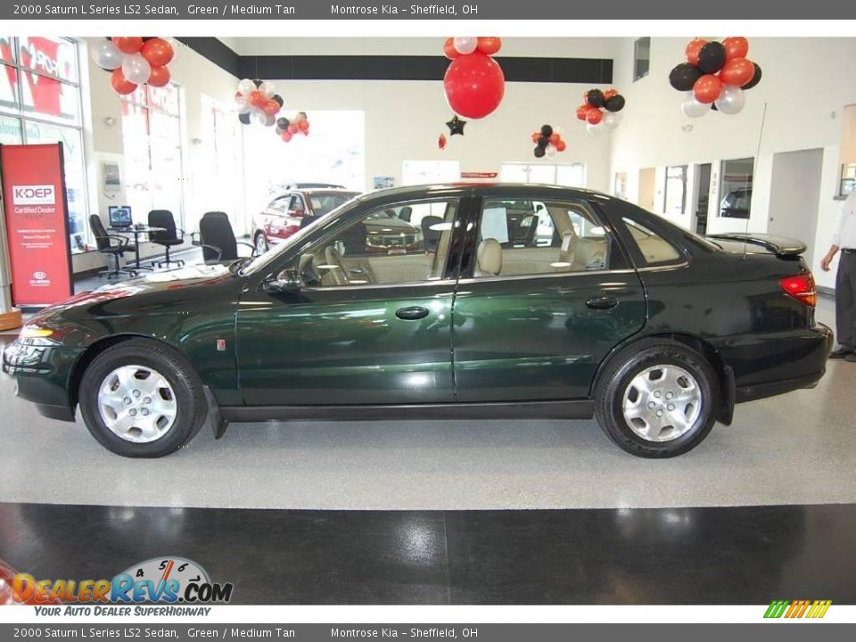 2000 Saturn L Series LS2 Sedan Green / Medium Tan Photo #3