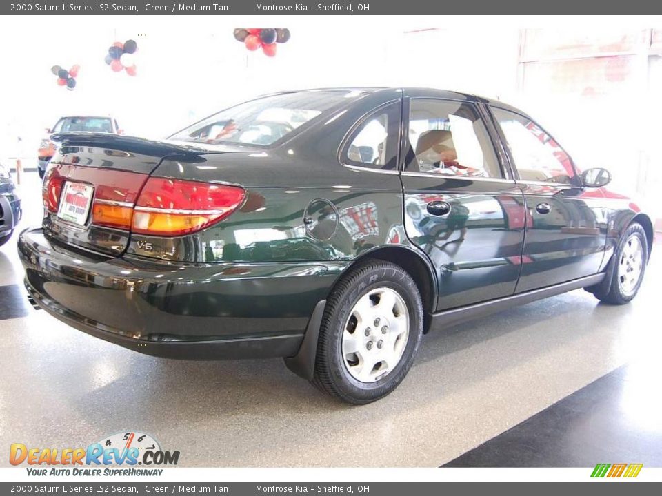 2000 Saturn L Series LS2 Sedan Green / Medium Tan Photo #7
