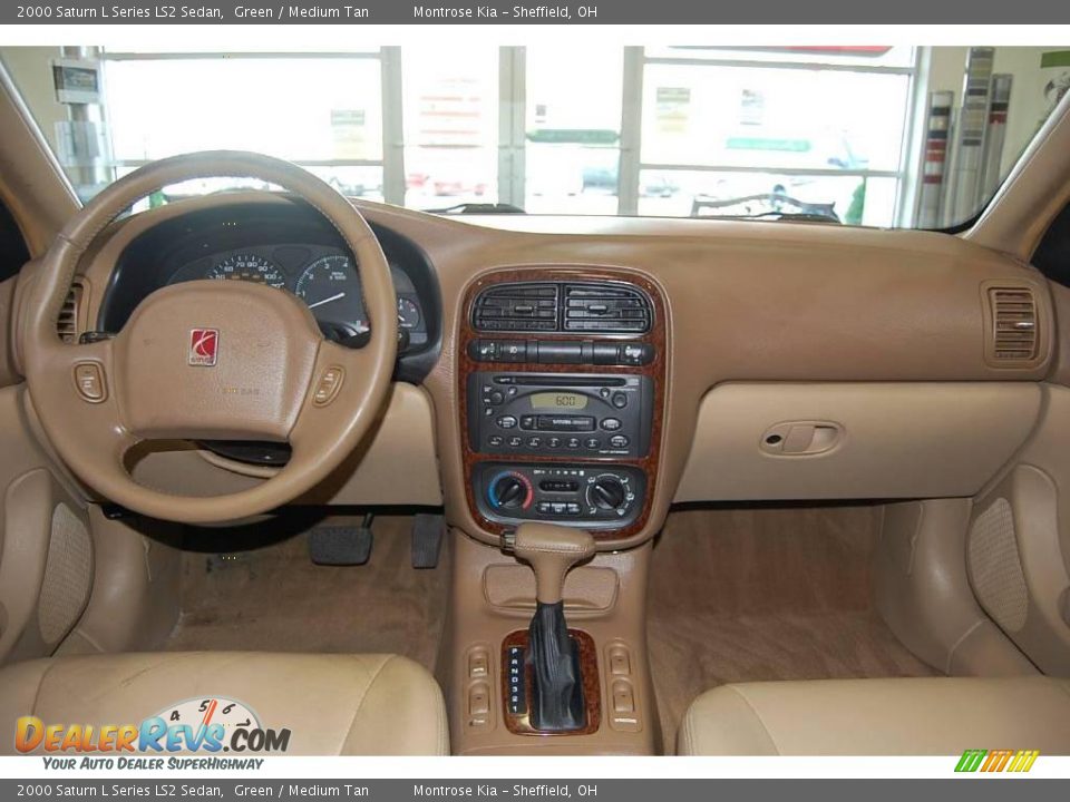 2000 Saturn L Series LS2 Sedan Green / Medium Tan Photo #12