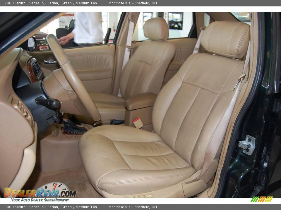 2000 Saturn L Series LS2 Sedan Green / Medium Tan Photo #15