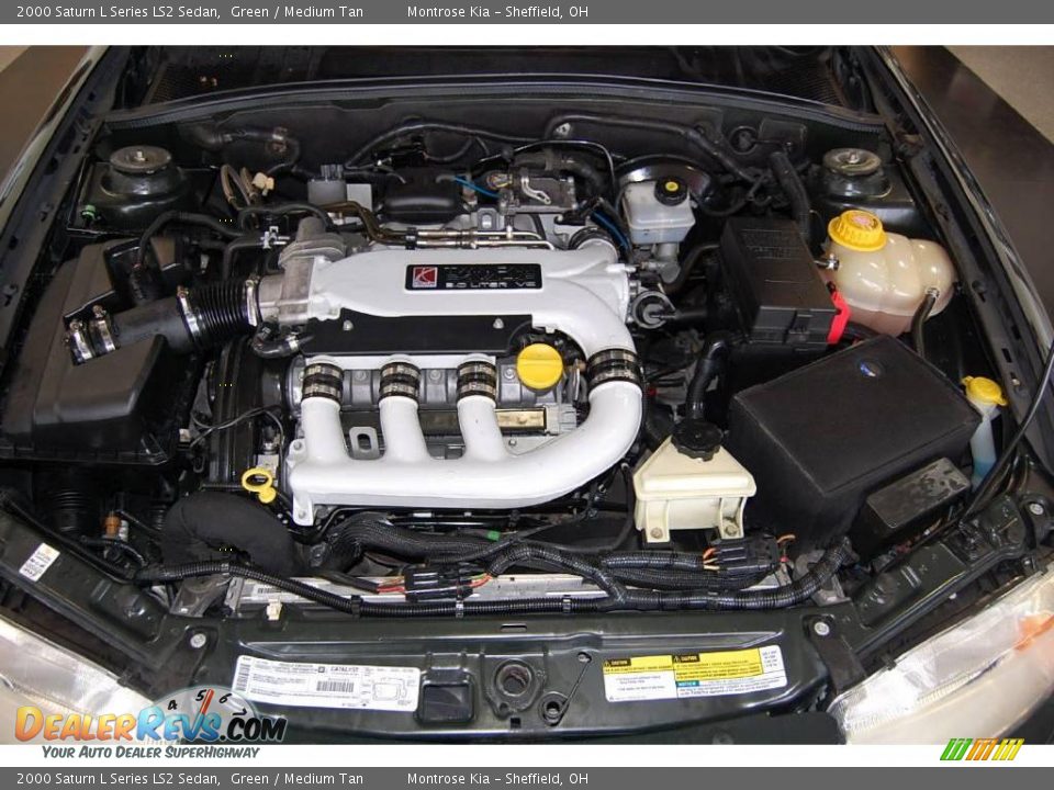 2000 Saturn L Series LS2 Sedan Green / Medium Tan Photo #21
