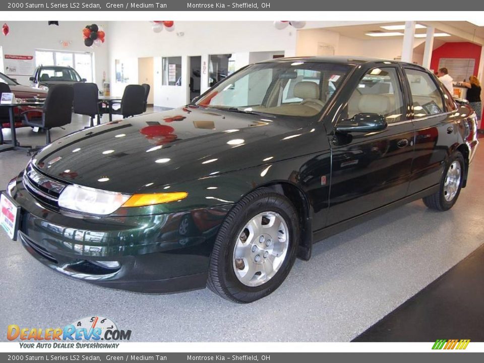2000 Saturn L Series LS2 Sedan Green / Medium Tan Photo #24