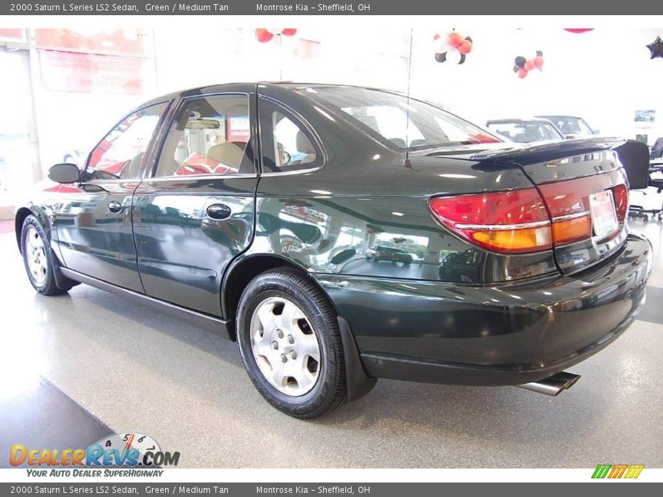2000 Saturn L Series LS2 Sedan Green / Medium Tan Photo #28