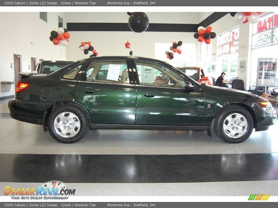 2000 Saturn L Series LS2 Sedan Green / Medium Tan Photo #36