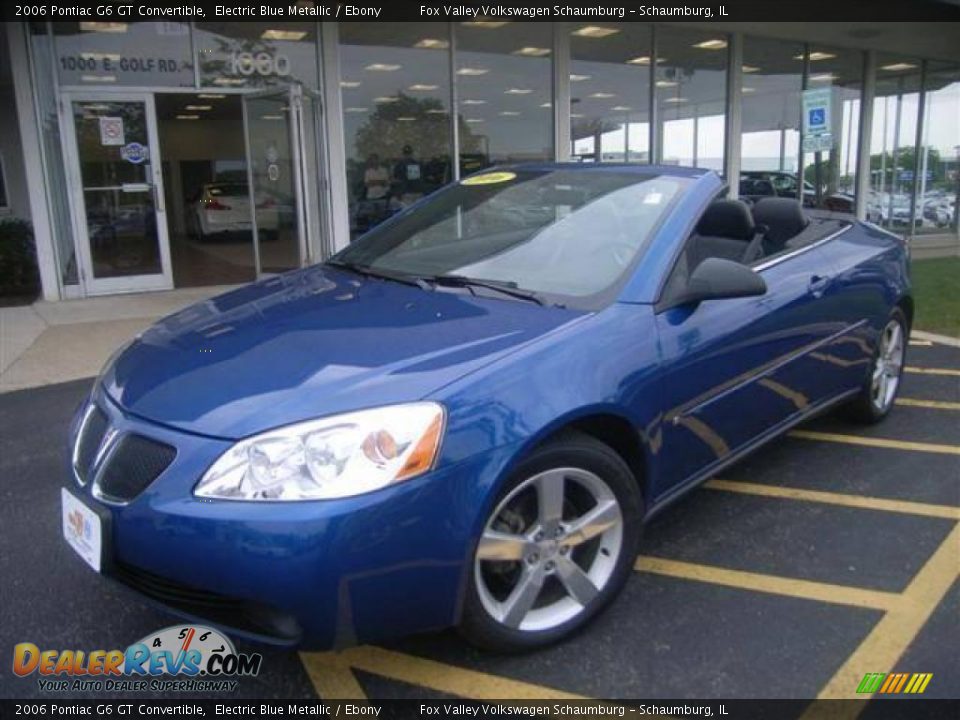 2006 Pontiac G6 GT Convertible Electric Blue Metallic / Ebony Photo #3 ...