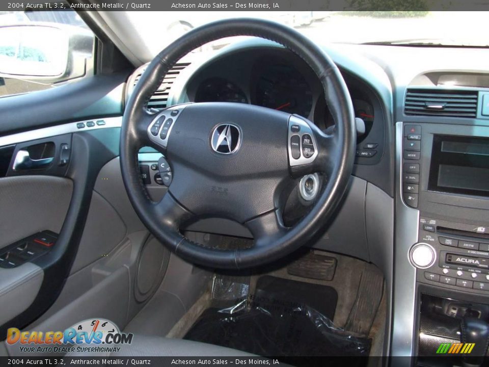 2004 Acura TL 3.2 Anthracite Metallic / Quartz Photo #29