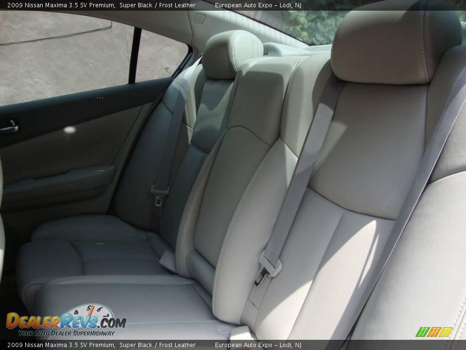 2009 Nissan Maxima 3.5 SV Premium Super Black / Frost Leather Photo #10