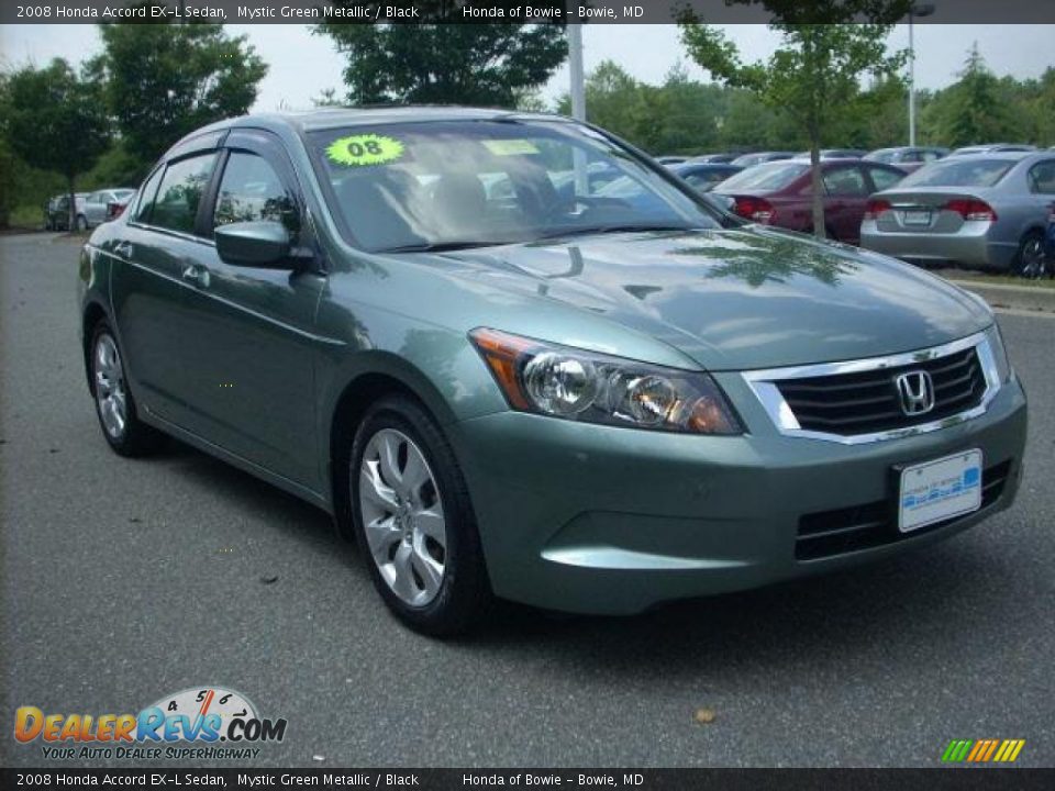 2008 Honda Accord EX-L Sedan Mystic Green Metallic / Black Photo #1