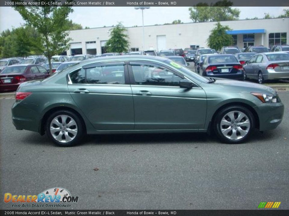 2008 Honda Accord EX-L Sedan Mystic Green Metallic / Black Photo #2