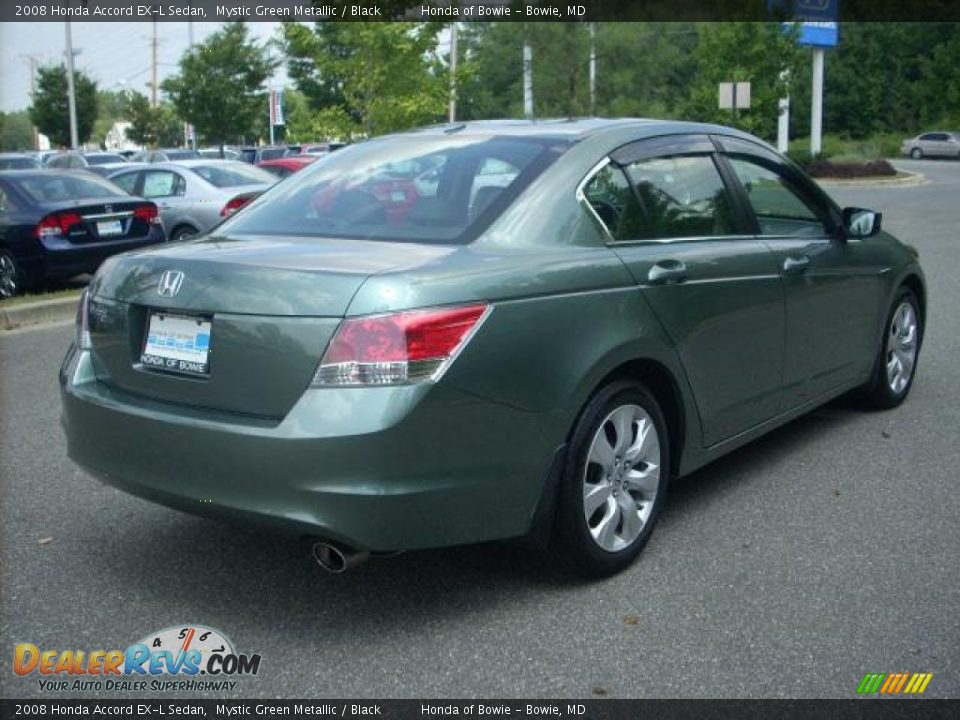 2008 Honda Accord EX-L Sedan Mystic Green Metallic / Black Photo #3