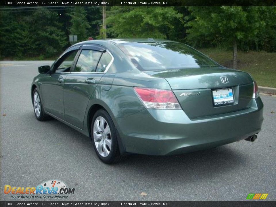 2008 Honda Accord EX-L Sedan Mystic Green Metallic / Black Photo #5