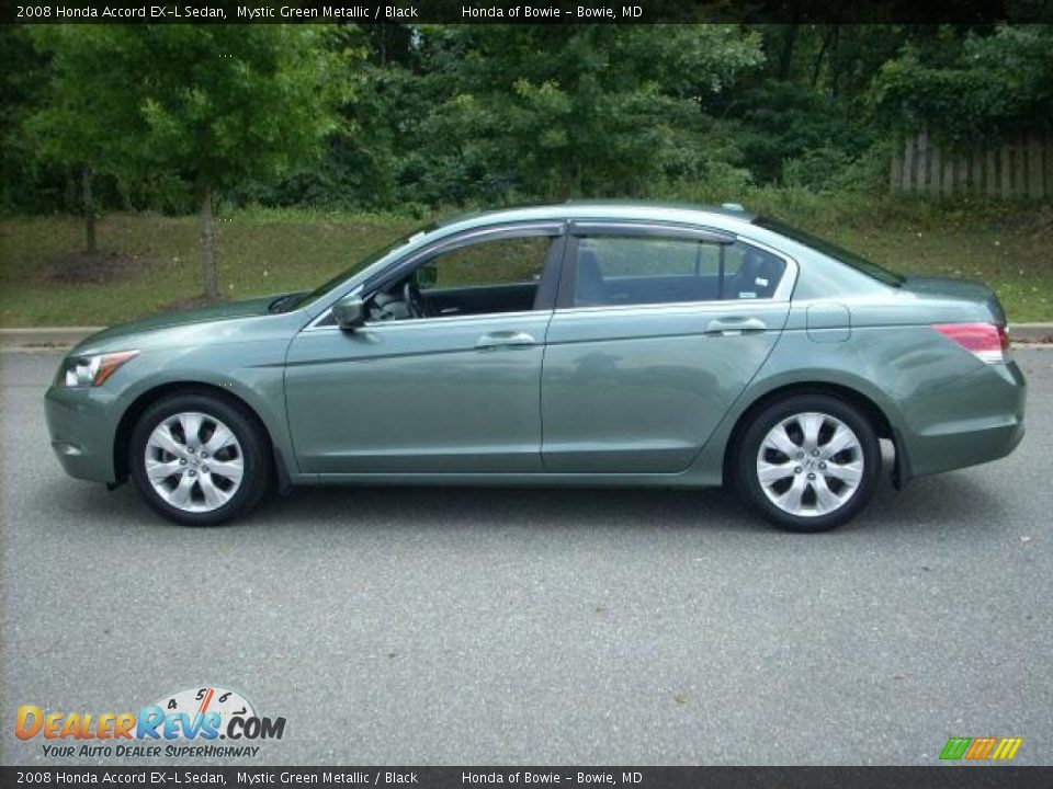 2008 Honda Accord EX-L Sedan Mystic Green Metallic / Black Photo #6