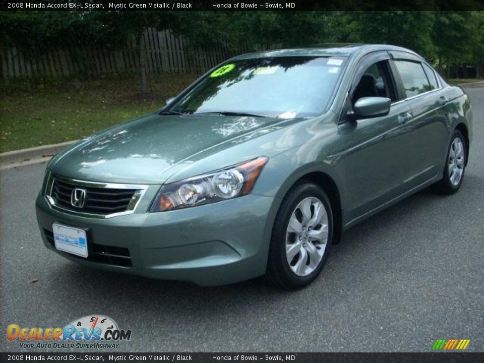 2008 Honda Accord EX-L Sedan Mystic Green Metallic / Black Photo #7