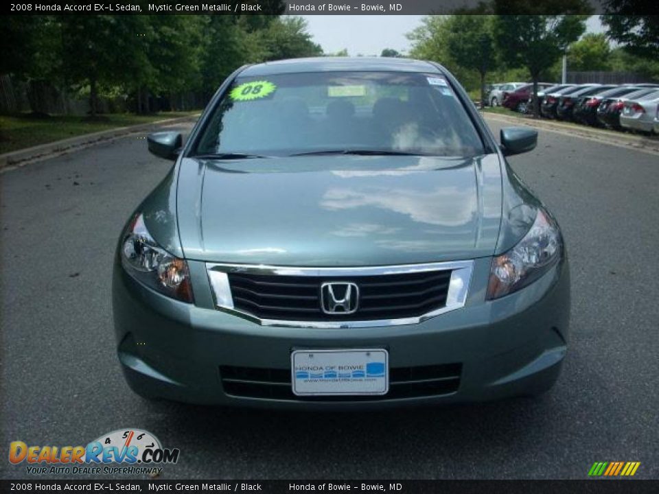 2008 Honda Accord EX-L Sedan Mystic Green Metallic / Black Photo #8