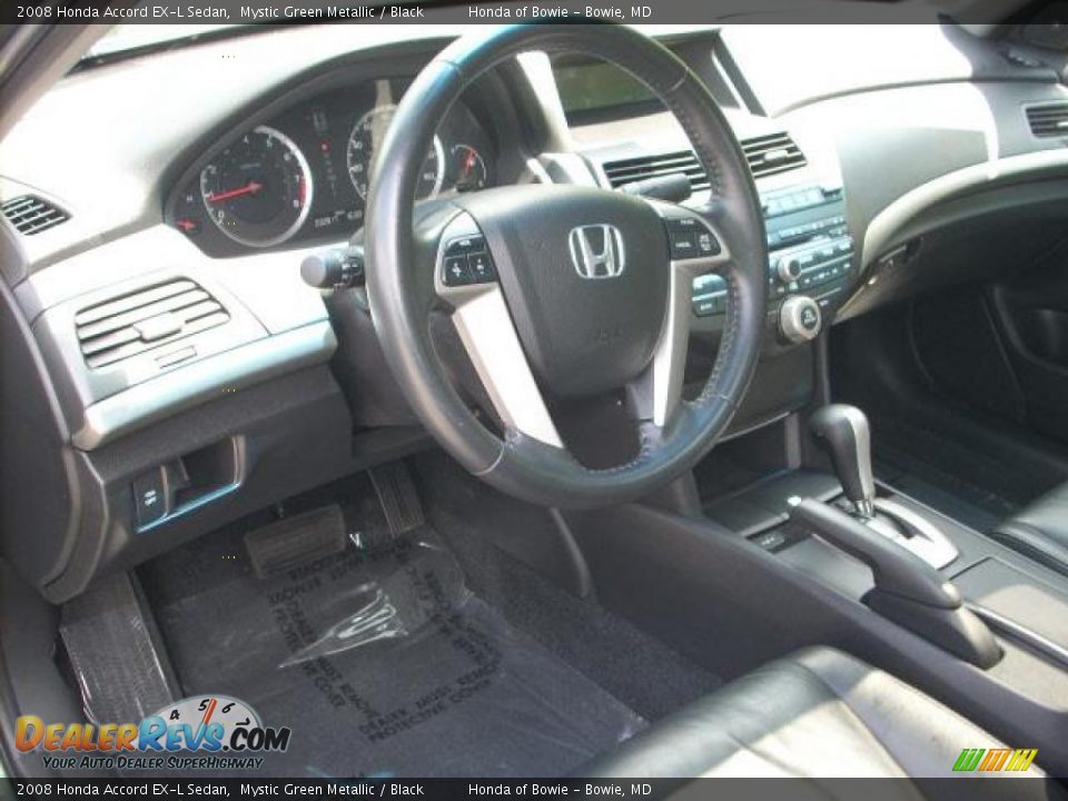 2008 Honda Accord EX-L Sedan Mystic Green Metallic / Black Photo #10