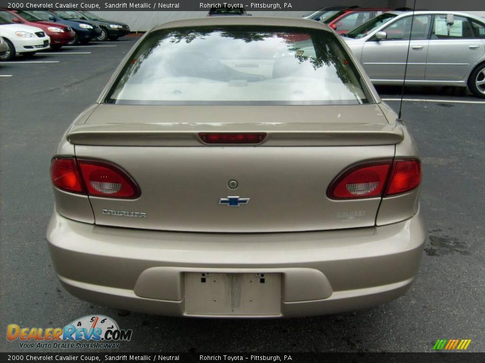 2000 Chevrolet Cavalier Coupe Sandrift Metallic / Neutral Photo #3