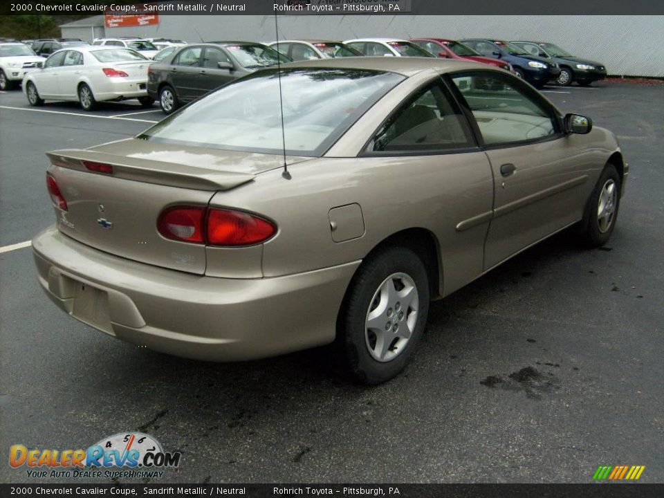 2000 Chevrolet Cavalier Coupe Sandrift Metallic / Neutral Photo #4
