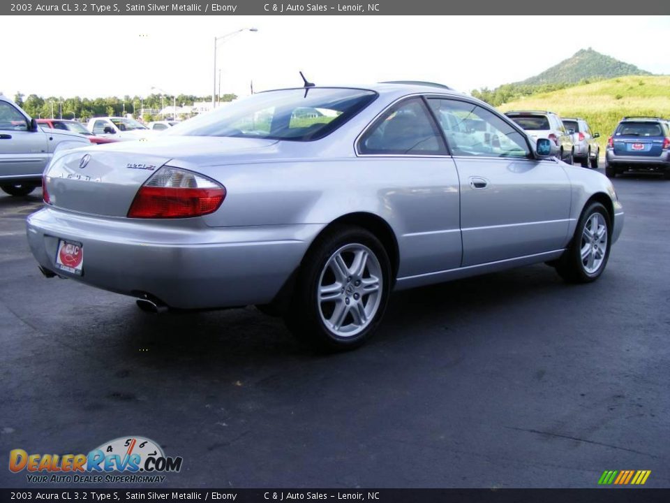 2003 Acura CL 3.2 Type S Satin Silver Metallic / Ebony Photo #2