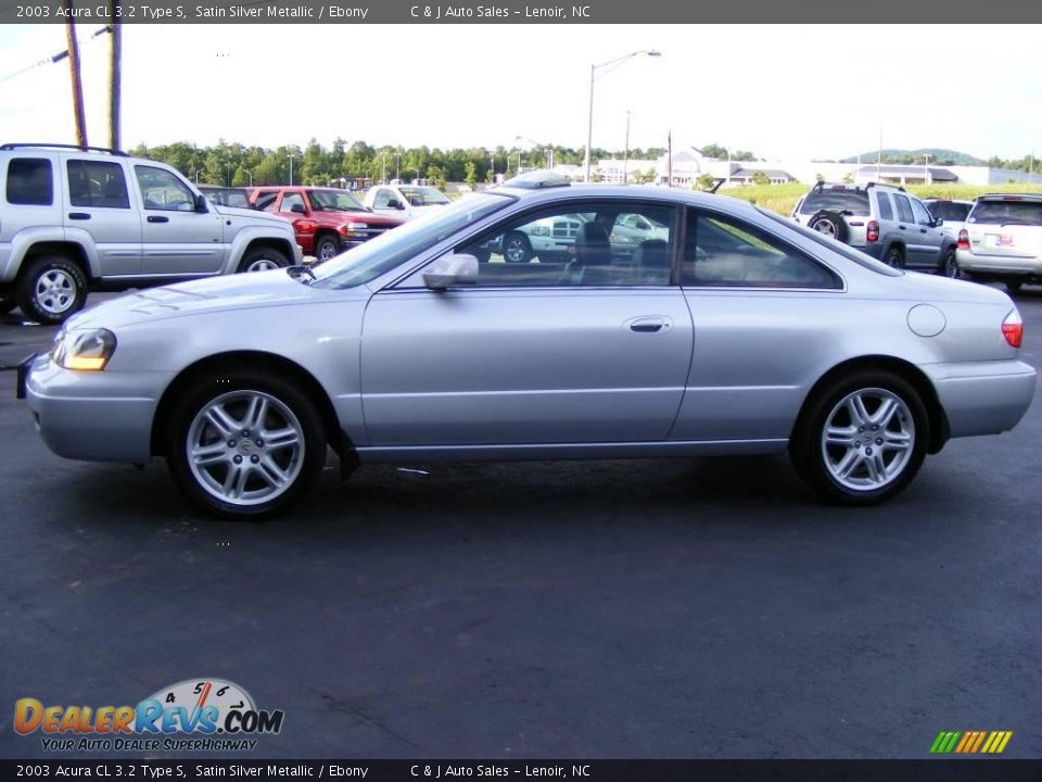 2003 Acura CL 3.2 Type S Satin Silver Metallic / Ebony Photo #3