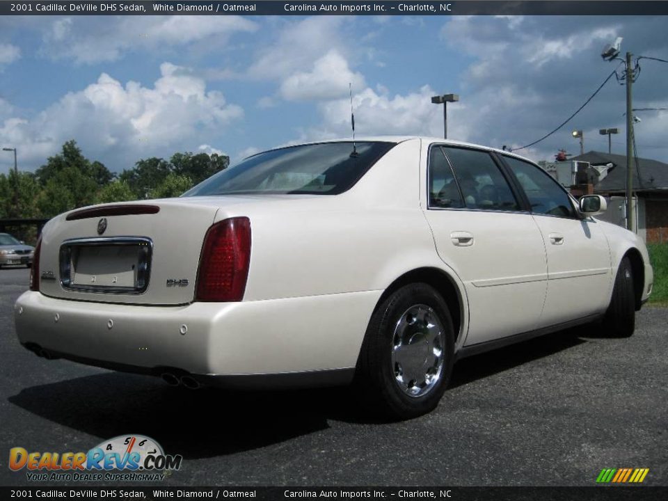 2001 Cadillac DeVille DHS Sedan White Diamond / Oatmeal Photo #8