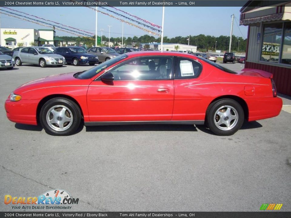 2004 Chevrolet Monte Carlo LS Victory Red / Ebony Black Photo #2