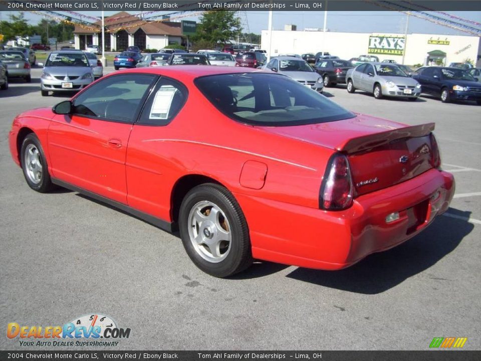 2004 Chevrolet Monte Carlo LS Victory Red / Ebony Black Photo #3