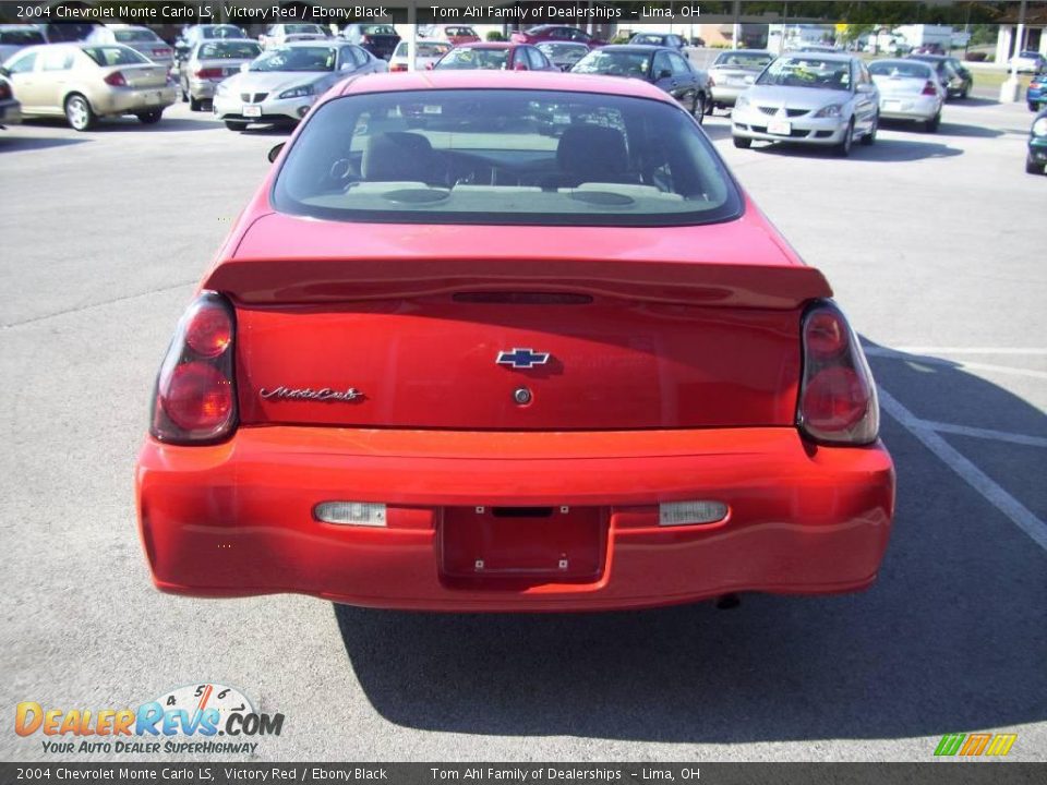 2004 Chevrolet Monte Carlo LS Victory Red / Ebony Black Photo #4