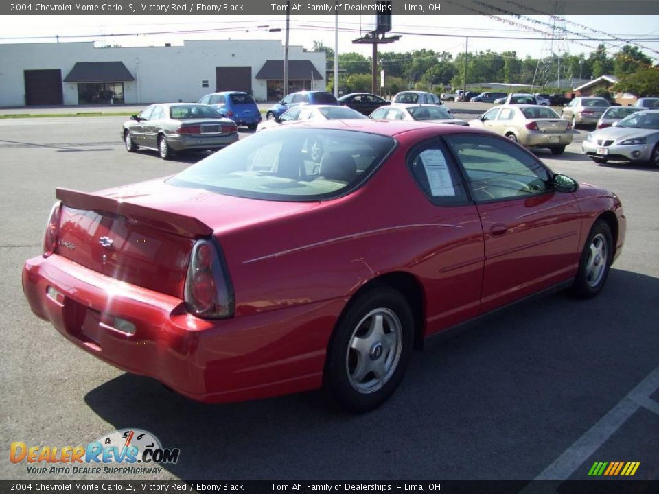 2004 Chevrolet Monte Carlo LS Victory Red / Ebony Black Photo #5