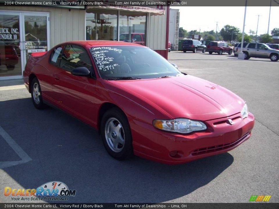2004 Chevrolet Monte Carlo LS Victory Red / Ebony Black Photo #7