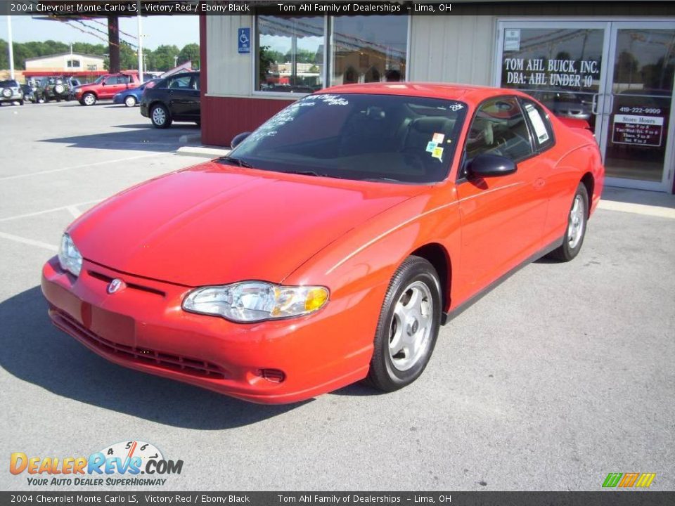 2004 Chevrolet Monte Carlo LS Victory Red / Ebony Black Photo #8