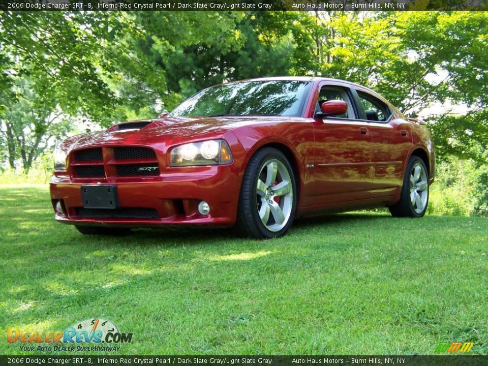 2006 Dodge Charger SRT-8 Inferno Red Crystal Pearl / Dark Slate Gray/Light Slate Gray Photo #1