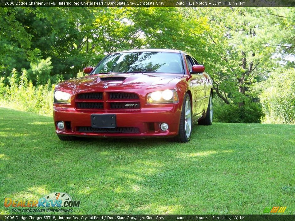 2006 Dodge Charger SRT-8 Inferno Red Crystal Pearl / Dark Slate Gray/Light Slate Gray Photo #2