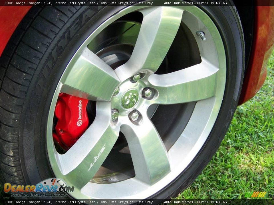 2006 Dodge Charger SRT-8 Inferno Red Crystal Pearl / Dark Slate Gray/Light Slate Gray Photo #6