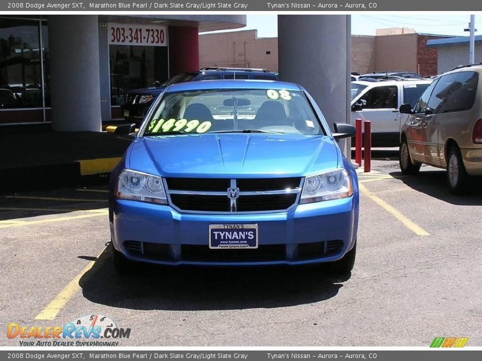 2008 Dodge Avenger SXT Marathon Blue Pearl / Dark Slate Gray/Light Slate Gray Photo #2