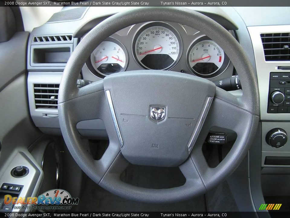 2008 Dodge Avenger SXT Marathon Blue Pearl / Dark Slate Gray/Light Slate Gray Photo #10