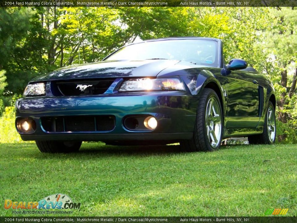 Front 3/4 View of 2004 Ford Mustang Cobra Convertible Photo #1