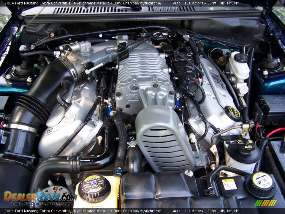 2004 Ford Mustang Cobra Convertible 4.6 Liter SVT Supercharged DOHC 32-Valve V8 Engine Photo #15