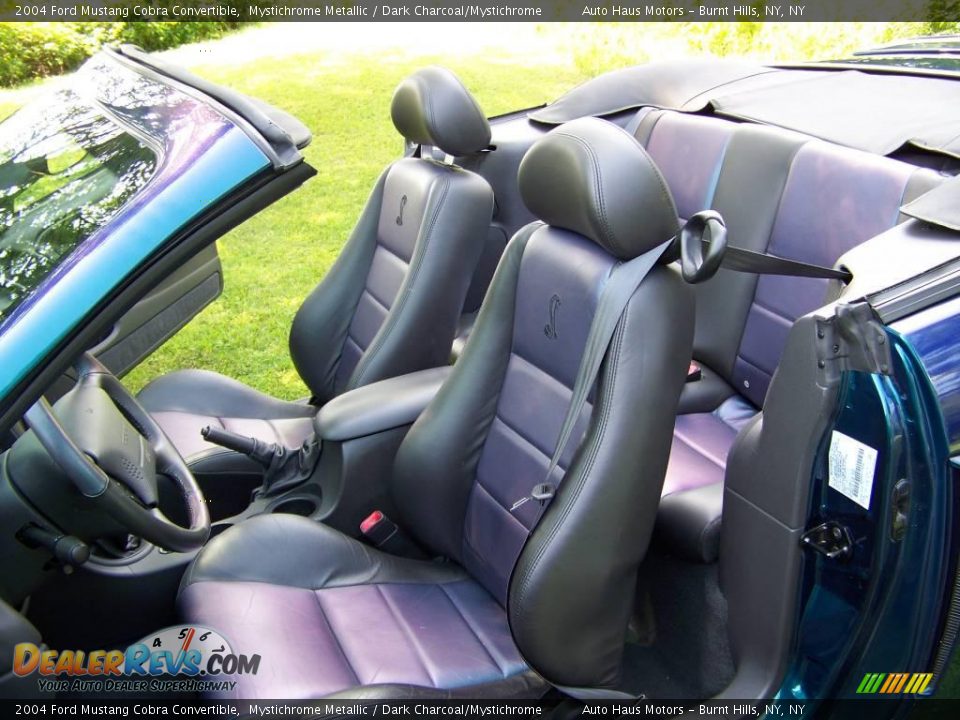 Dark Charcoal/Mystichrome Interior - 2004 Ford Mustang Cobra Convertible Photo #17